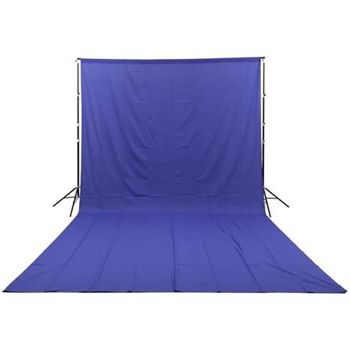 GlareOne materiaowe Blue Screen Backdrop 3x6 m - niebieskie (w magazynie!)