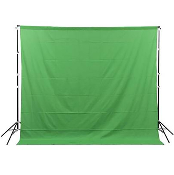 GlareOne materiaowe Green Screen Backdrop 3x3 m - zielone (w magazynie!)