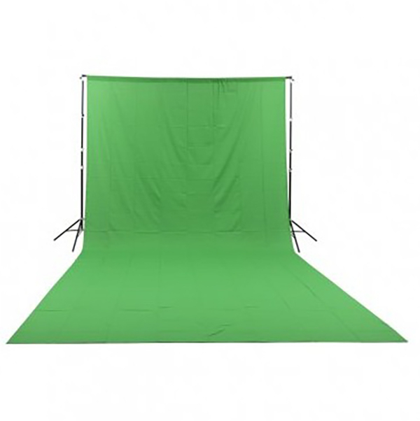 GlareOne materiaowe Green Screen Backdrop 3x6 m - zielone (w magazynie!)