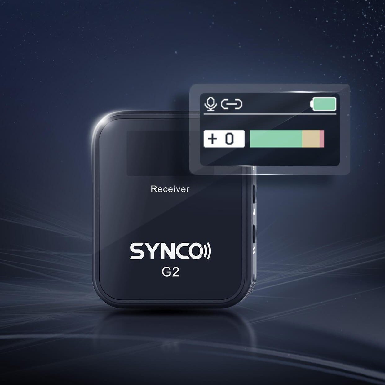 Synco G2 A1 bezprzewodowy system mikrofonowy z ekranem 2.4 GHz