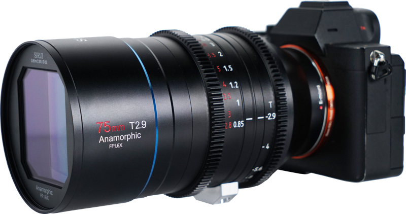 Obiektyw Sirui Anamorficzny 75 mm T2.9 Sony E 1,6x