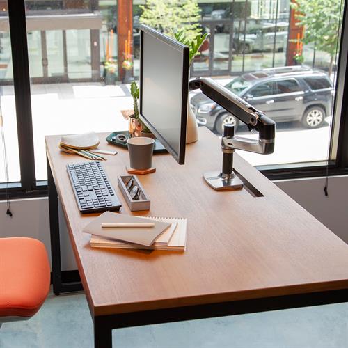 VERTO DEF LX Desk Monitor Arm uchwyt biurkowy do monitora - polerowane aluminium