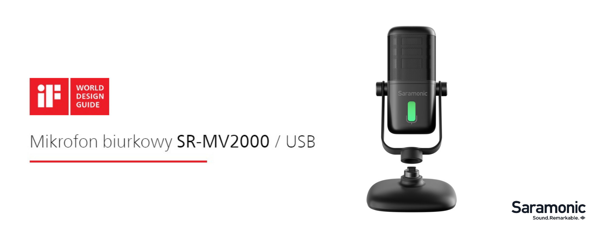 Saramonic Mikrofon pojemnościowy SR-MV2000 USB-C