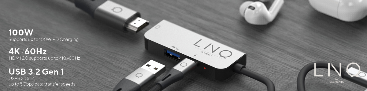 LINQ Adapter 3in1 USB-C HDMI 4K