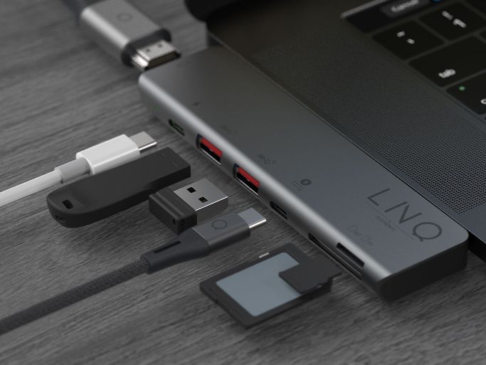 LINQ Adapter 7in2 PRO USB-C Macbook TB Multiport