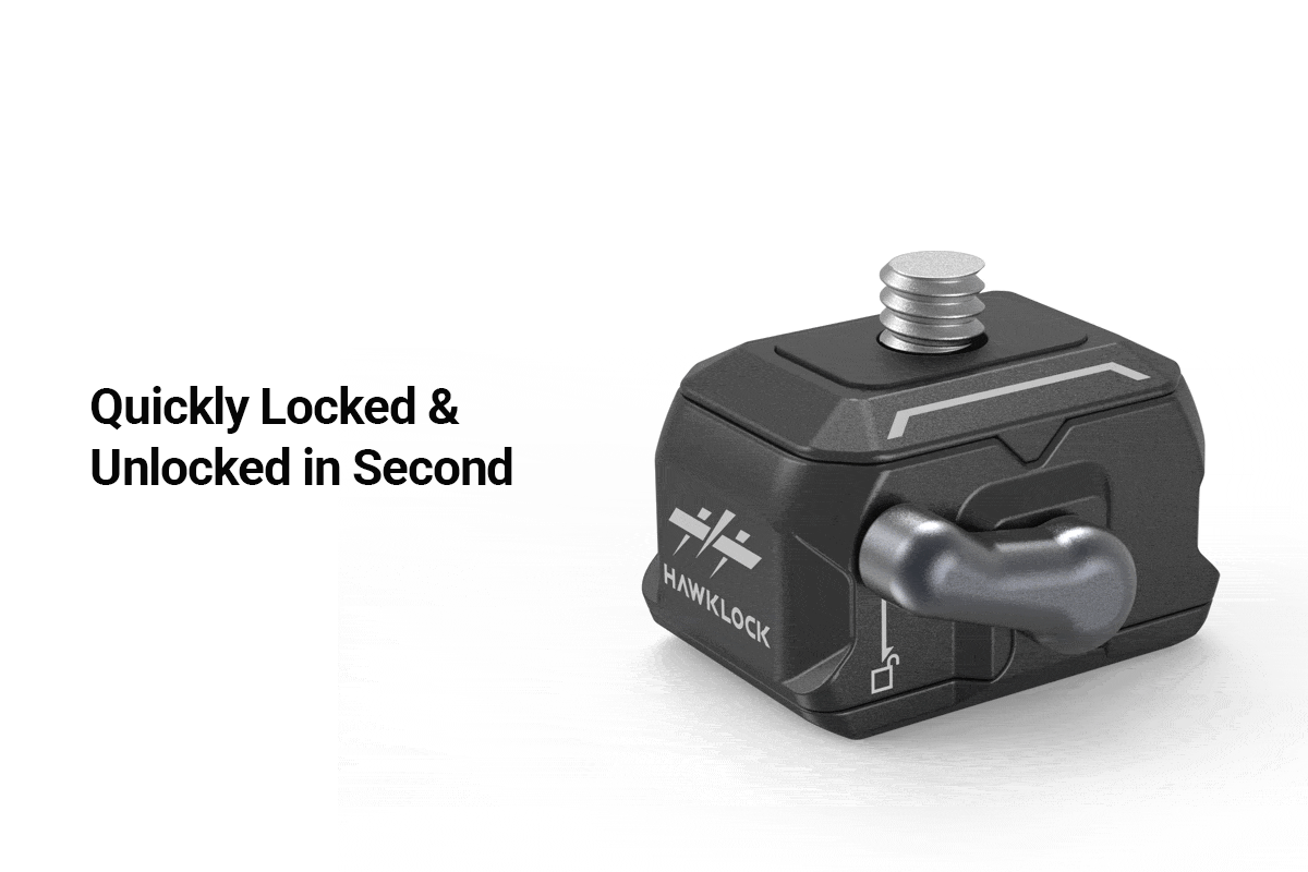 Smallrig Adapter szybkozłączka Drop-in Hawklock Universal mini Quick Release z płytką [3513B]