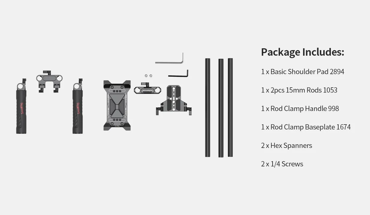 Smallrig Rig Shoulder Kit Basic [2896C]