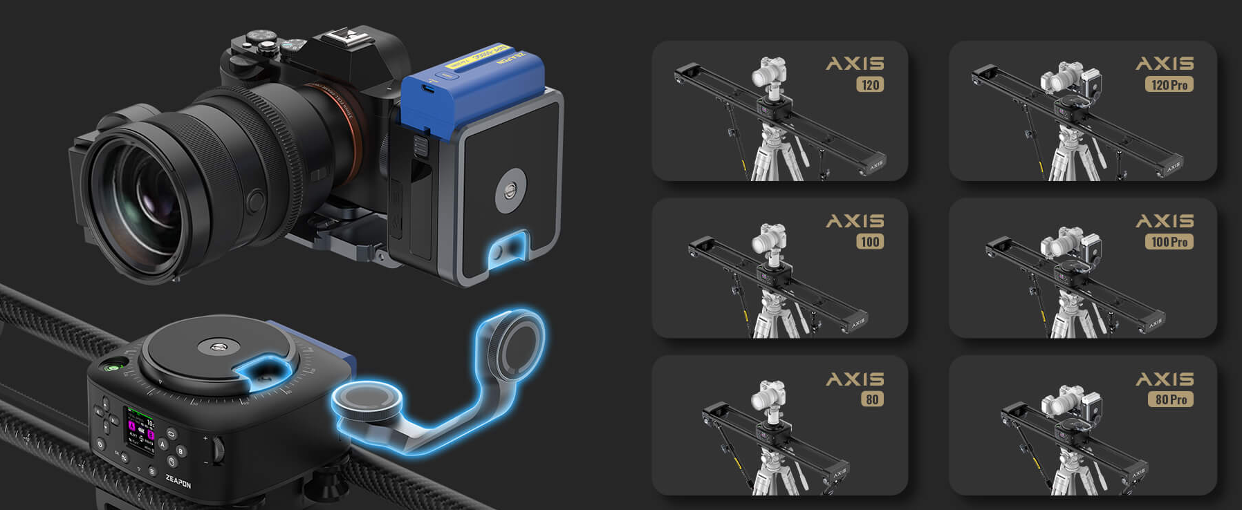 ZEAPON Slider Axis 120 Pro (Pons Head)