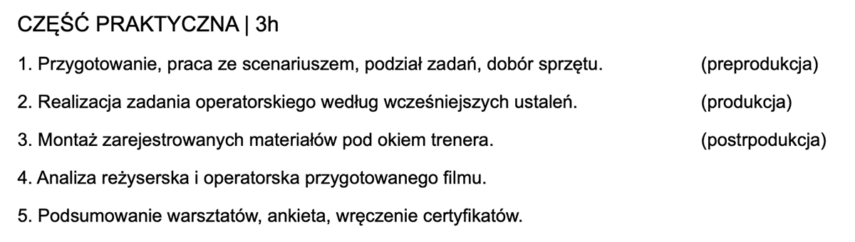 Sony Profesjonalny warsztat filmowy z Andrzejem Rajkowskim