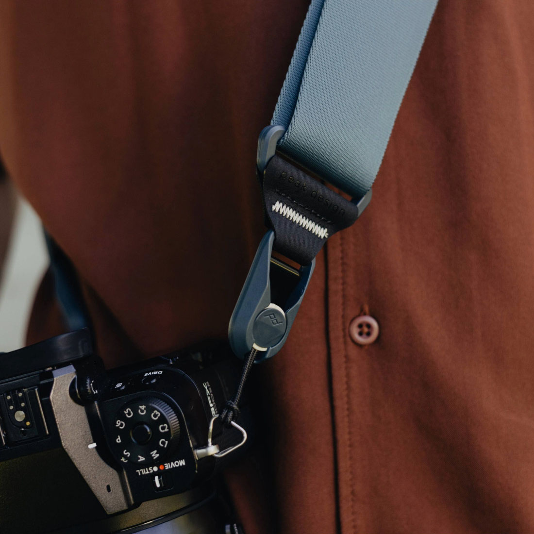 Pasek Peak Design Pasek na szyję SLIDE v3 niebieski