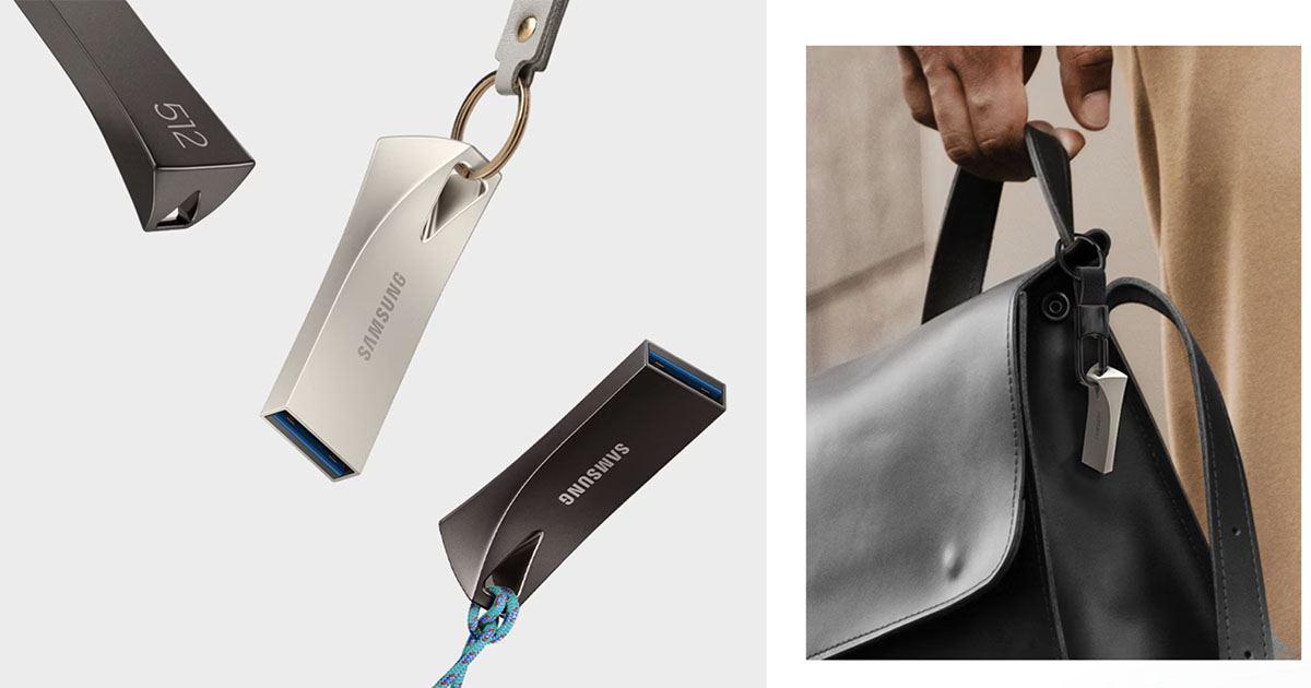 Pamięć USB Samsung BAR Plus 64GB Champaign Silver USB 3.1