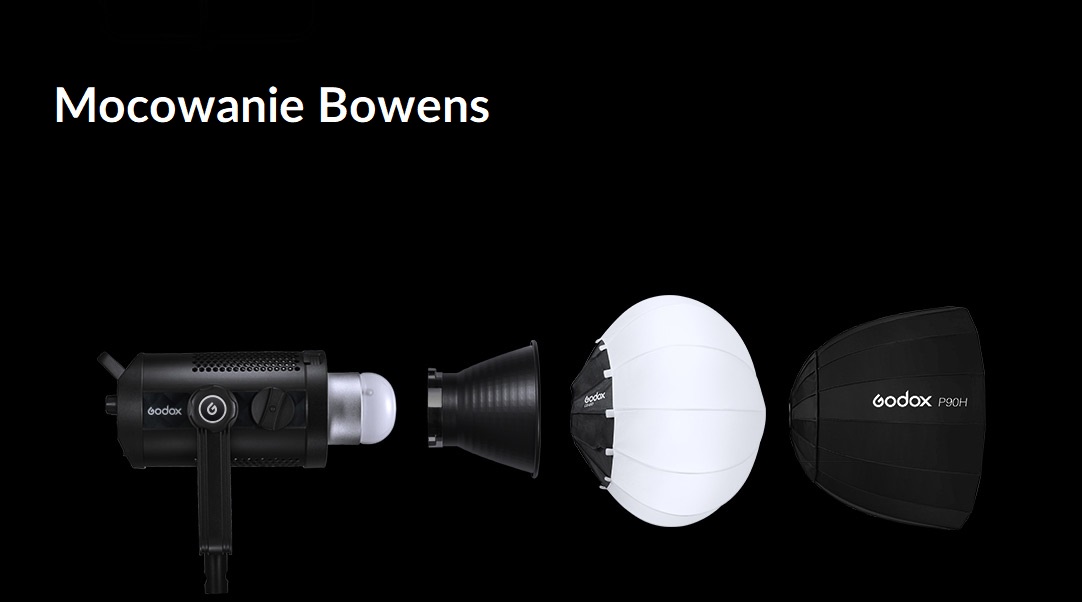 Lampa LED Godox SZ-200 Video LED Zoom, Bi-Color 2800-6500K, mocowanie Bowens