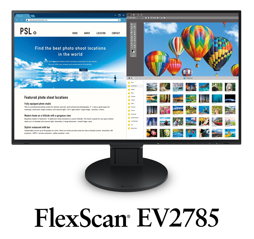Monitor Eizo FlexScan EV2785 czarny
