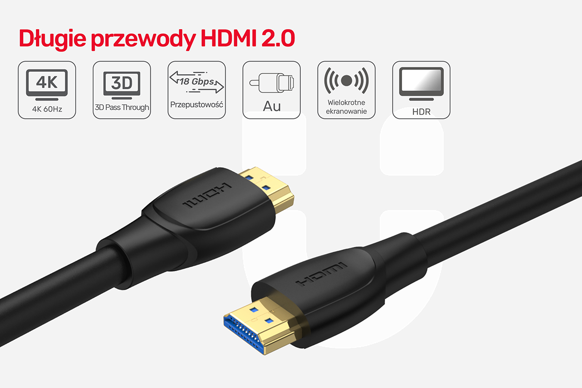 VERTO DEF kabel HDMI 2.0 4K optyczny 20M