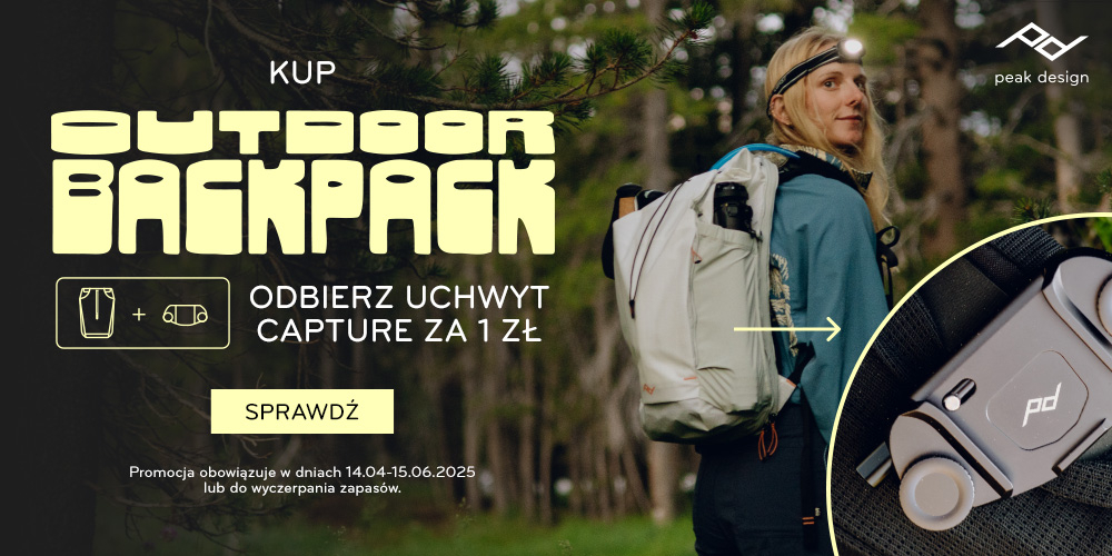 Kup plecak Peak Design i zgarnij uchwyt Capture V3 tylko za 1 zł!