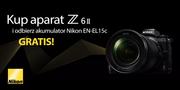 Przy zakupie aparatu Nikon Z6 II otrzymasz dedykowany akumulator gratis!