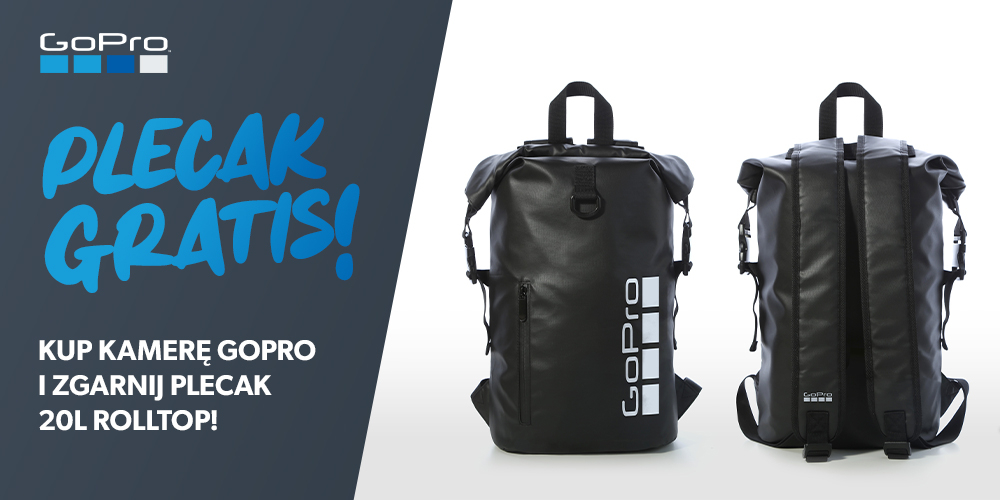 Kupując kamerkę GoPro zgarniesz plecak za free!