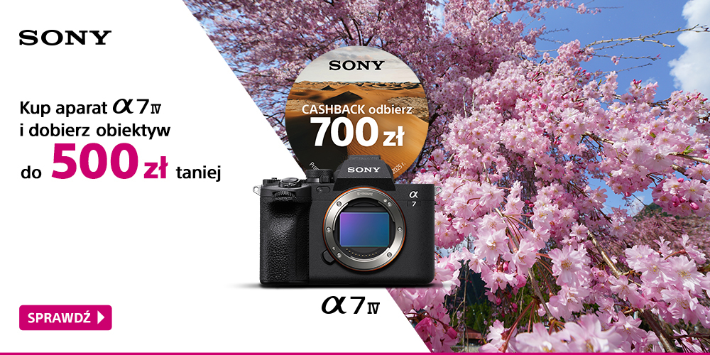 Kup flagowy aparat Sony A7 IV z wybranym obiektywym 500 zł taniej!