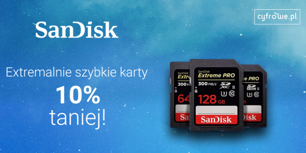 Karty SanDisk ExtremePRO 10% taniej!