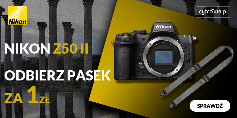 Kup aparat Nikon Z50 II i odbierz pasek Peak Design za 1 zł