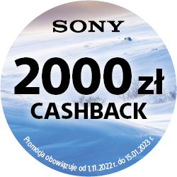 Odbierz zwrot w wysokości nawet 2000 zł na wybrany sprzęt od Sony!